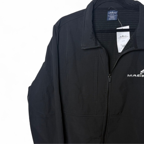Charles River Apparel XXL Black Soft Shell Jacket Mack Logo NWT - Picture 4 of 6